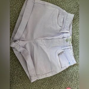 Purple high waisted cotton on shorts